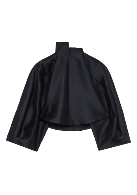 Black long-sleeved cropped top Comme Des Garçons - women COMME DES GARCONS | GMJ0231